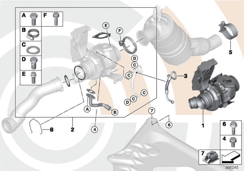 BMW 11427797405 - Масловод, турбина vvparts.bg