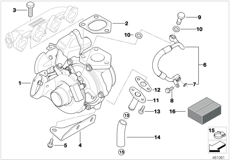 BMW 11657792413 - Турбина, принудително пълнене с въздух vvparts.bg