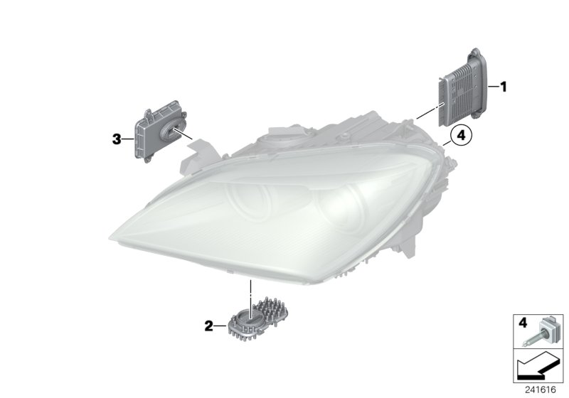 BMW 63117356250 - Управляващ блок, осветителна система vvparts.bg