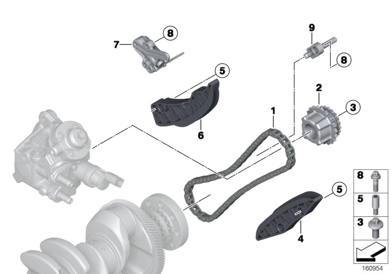 BMW 13528588693 - Комплект ангренажна верига vvparts.bg