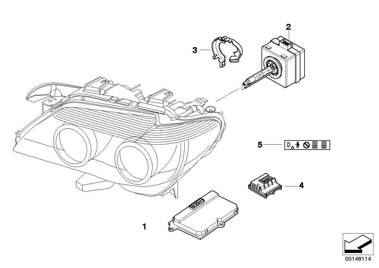 URO PARTS-CN 63126937223 - Управляващ блок, осветителна система vvparts.bg