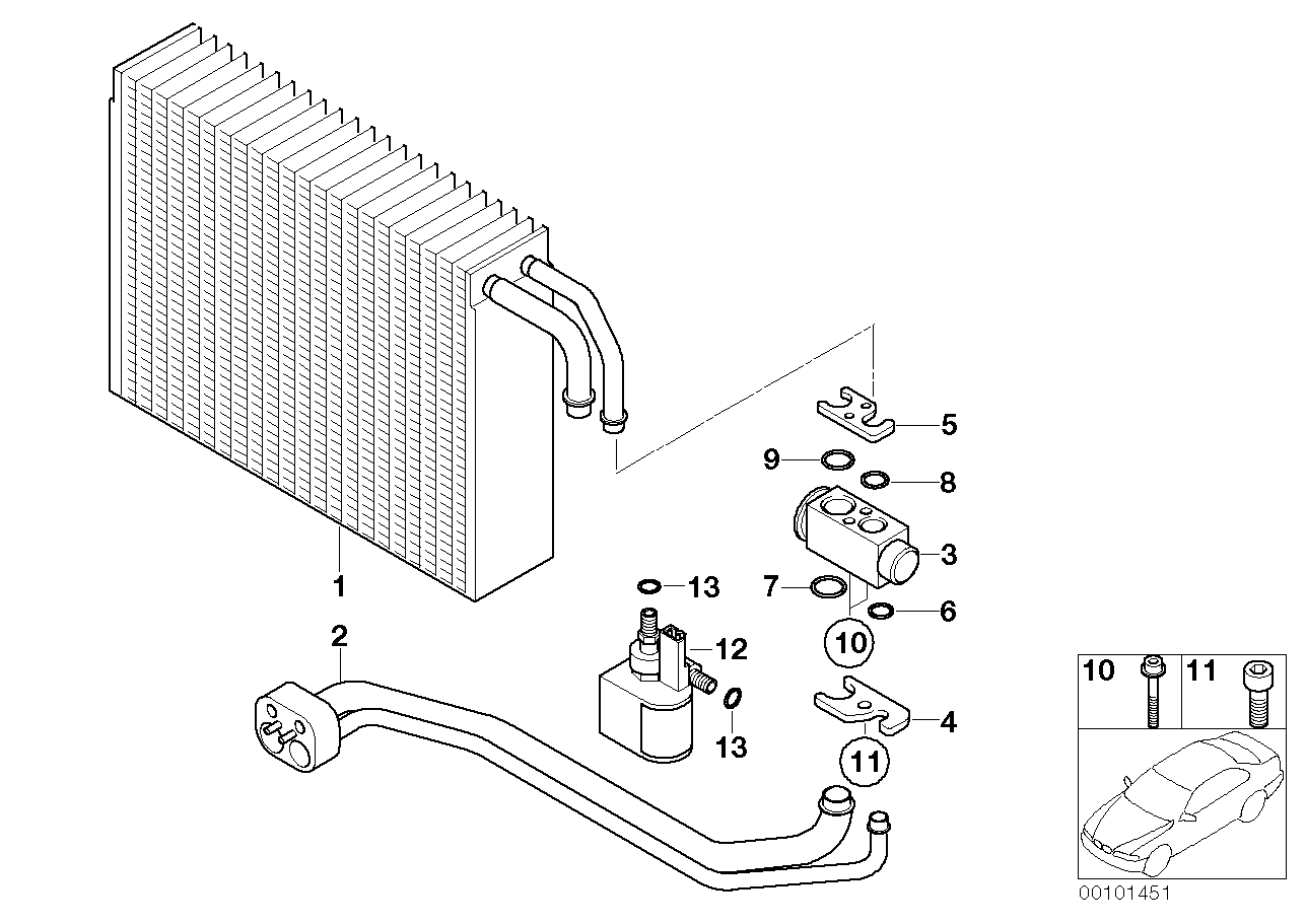 BMW 64 11 6 980 211 - Разширителен клапан, климатизация vvparts.bg