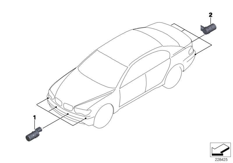 BMW 66 20 6 989 169 - Датчик, парктроник vvparts.bg