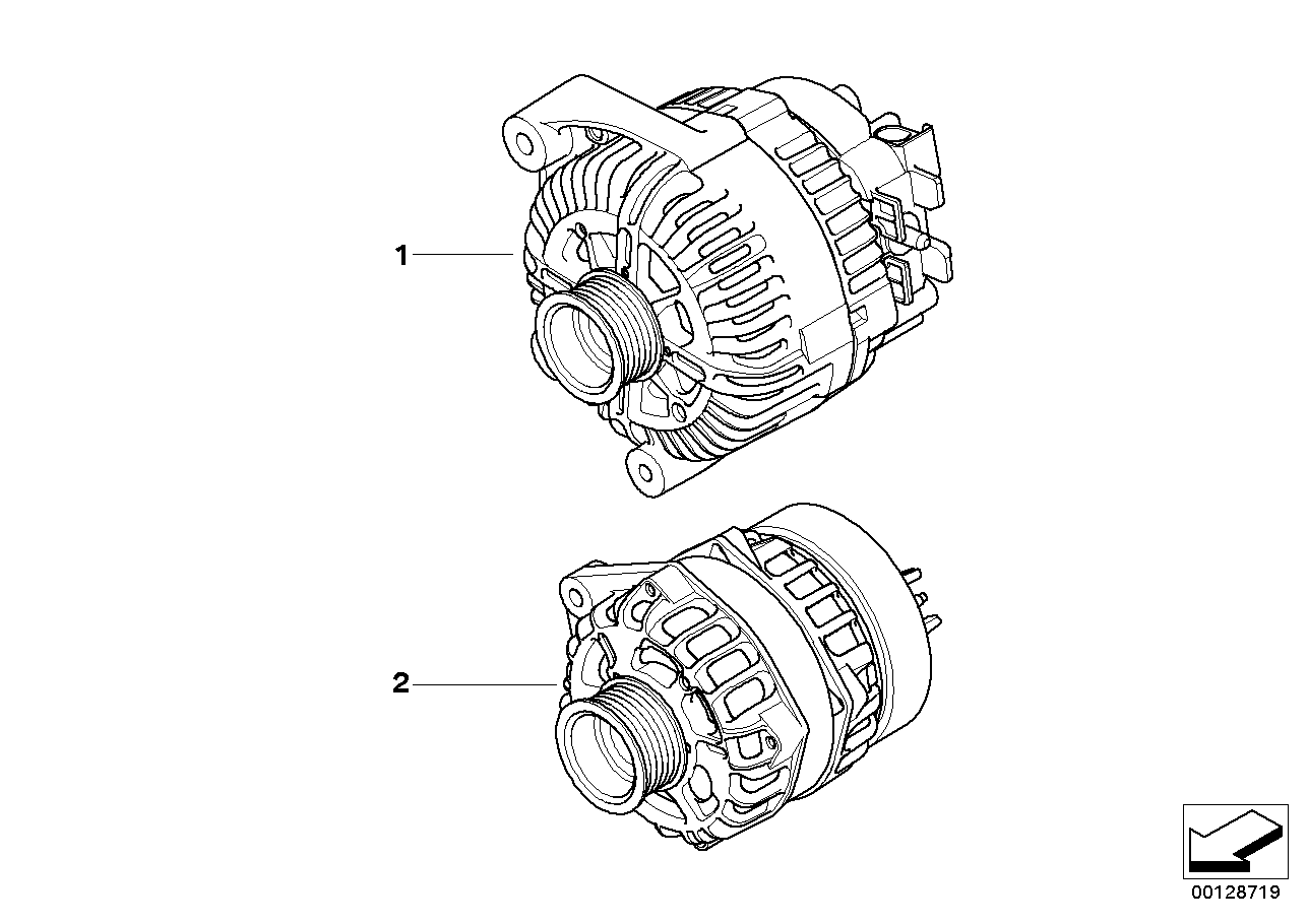 BMW (BRILLIANCE) 12317542934 - Генератор vvparts.bg