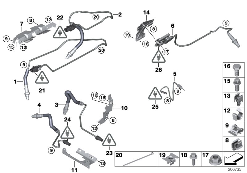 BMW Motorcycles 11 78 7 545 074 - Ламбда-сонда vvparts.bg