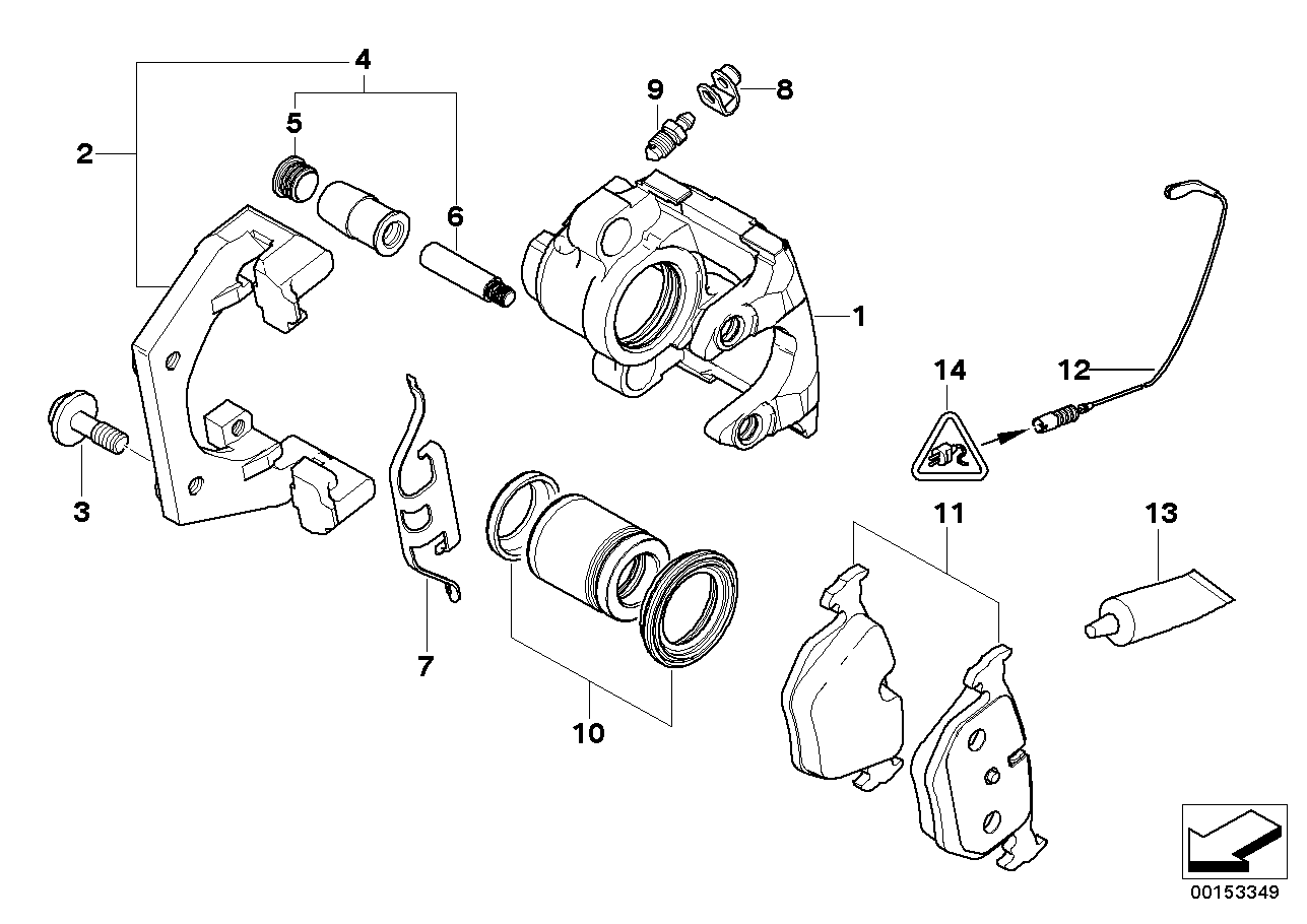 BMW 34 21 6 757 055 - Спирачен апарат vvparts.bg