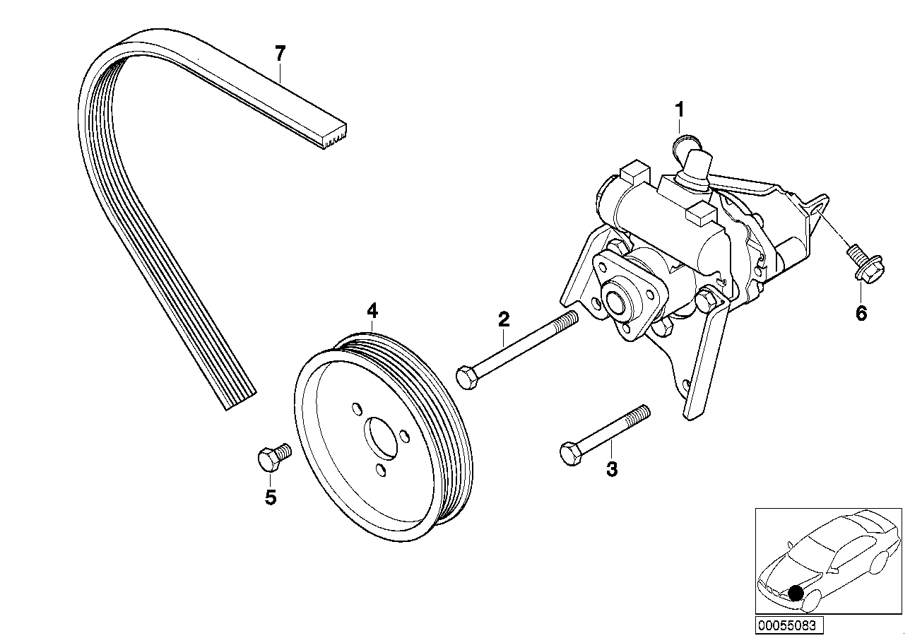 BMW 32 41 6 760 034 - Хидравлична помпа, кормилно управление vvparts.bg