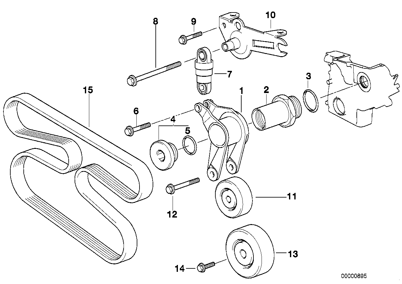 BMW 11 28 2 245 028 - Пистов ремък vvparts.bg