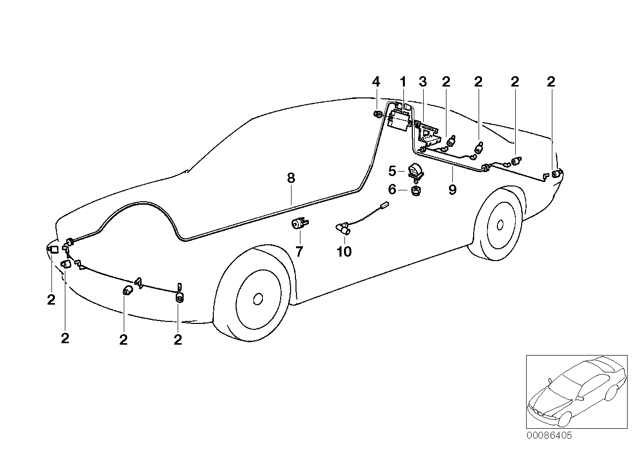 BMW 66 20 6 989 081 - Датчик, парктроник vvparts.bg