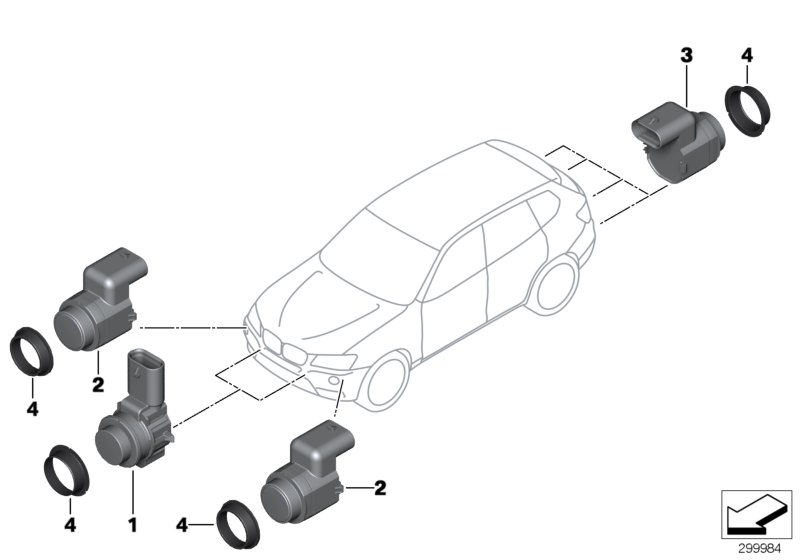 BMW 66 20 9 142 219 - Датчик, парктроник vvparts.bg