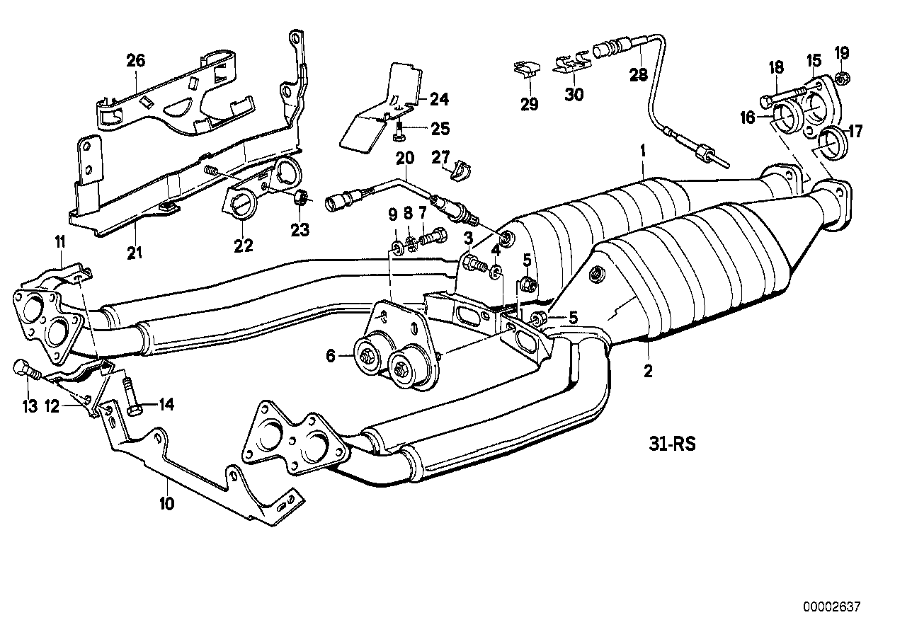 BMW 11 78 1 733 628 - Ламбда-сонда vvparts.bg