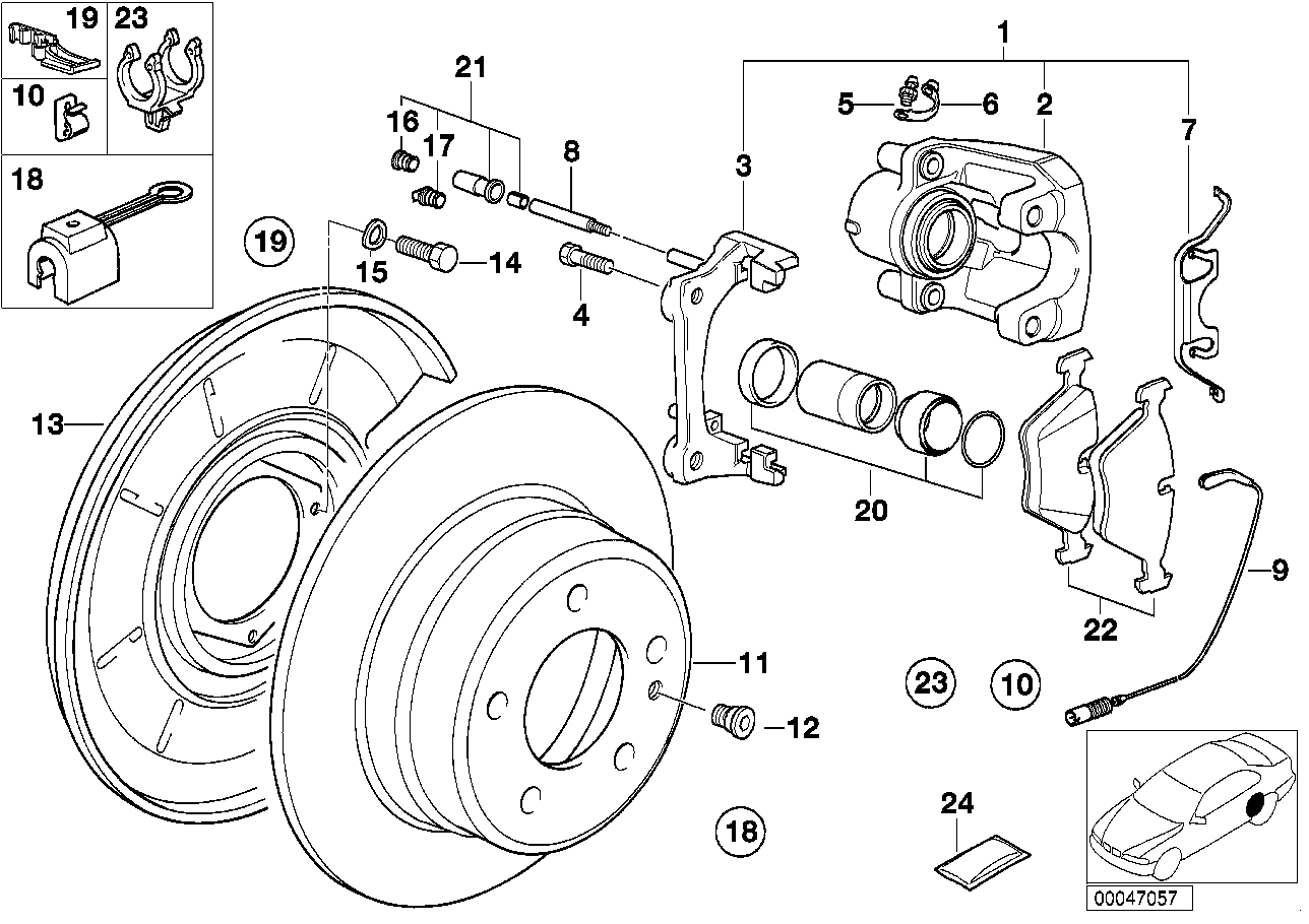 BMW 34351179821 - Предупредителен контактен сензор, износване на накладките vvparts.bg