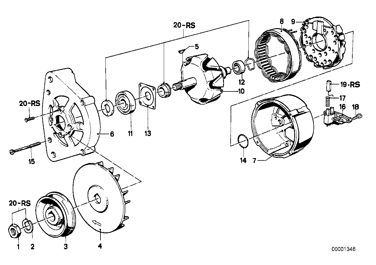 BMW 12 31 1 727 742 - Ротор, генератор vvparts.bg