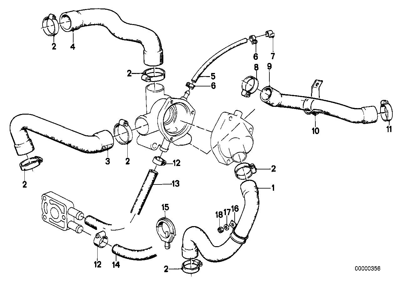 BMW 11 53 1 706 514 - Маркуч на радиатора vvparts.bg