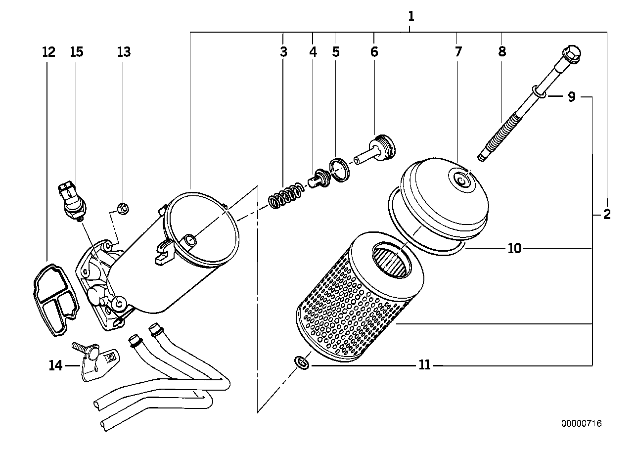 Rolls-Royce 12 61 7 568 480 - Датчик, налягане на маслото vvparts.bg