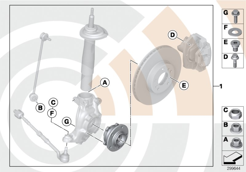 BMW 31 22 2 326 578 - Главина на колелото vvparts.bg