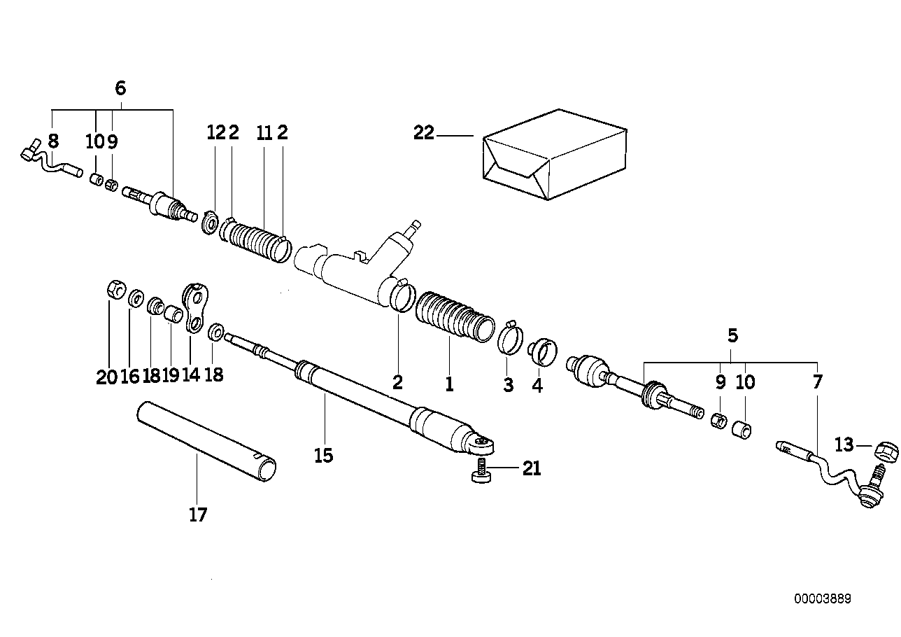 BMW 32 11 1 137 071 - Комплект маншон, кормилно управление vvparts.bg