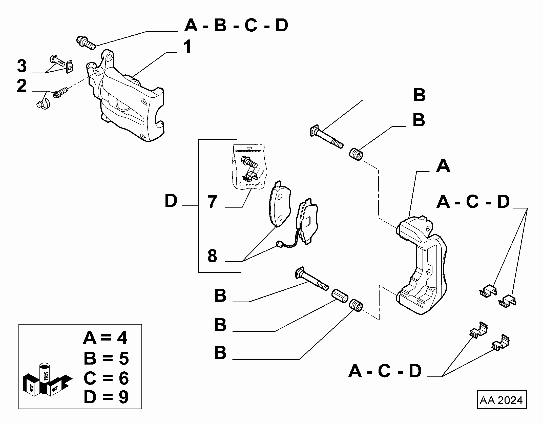 Alfarome/Fiat/Lanci 77363934 - Спирачен апарат vvparts.bg