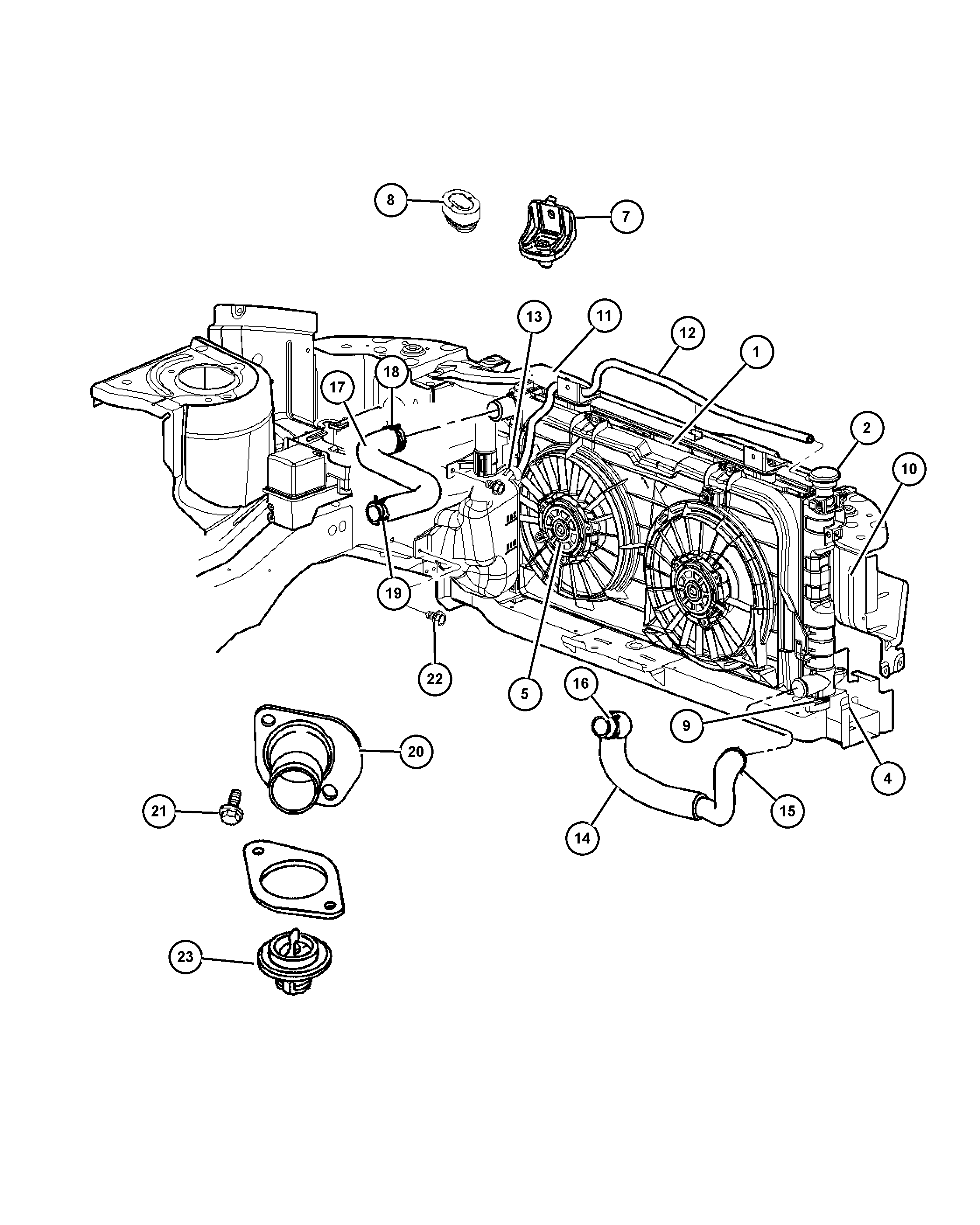 Dodge 4677 493AA - Капачка, радиатор vvparts.bg