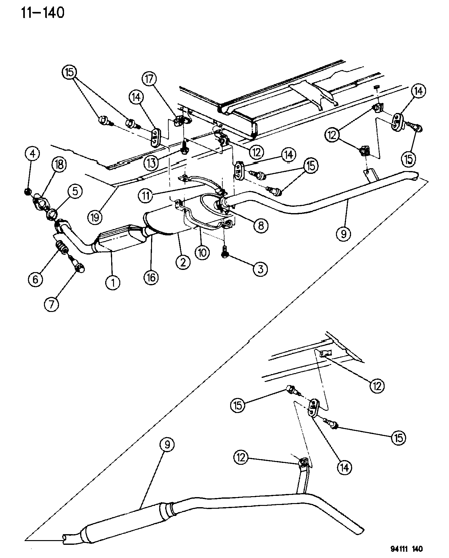 Chrysler 430 1410 - Тръбна връзка, изпускателна система vvparts.bg