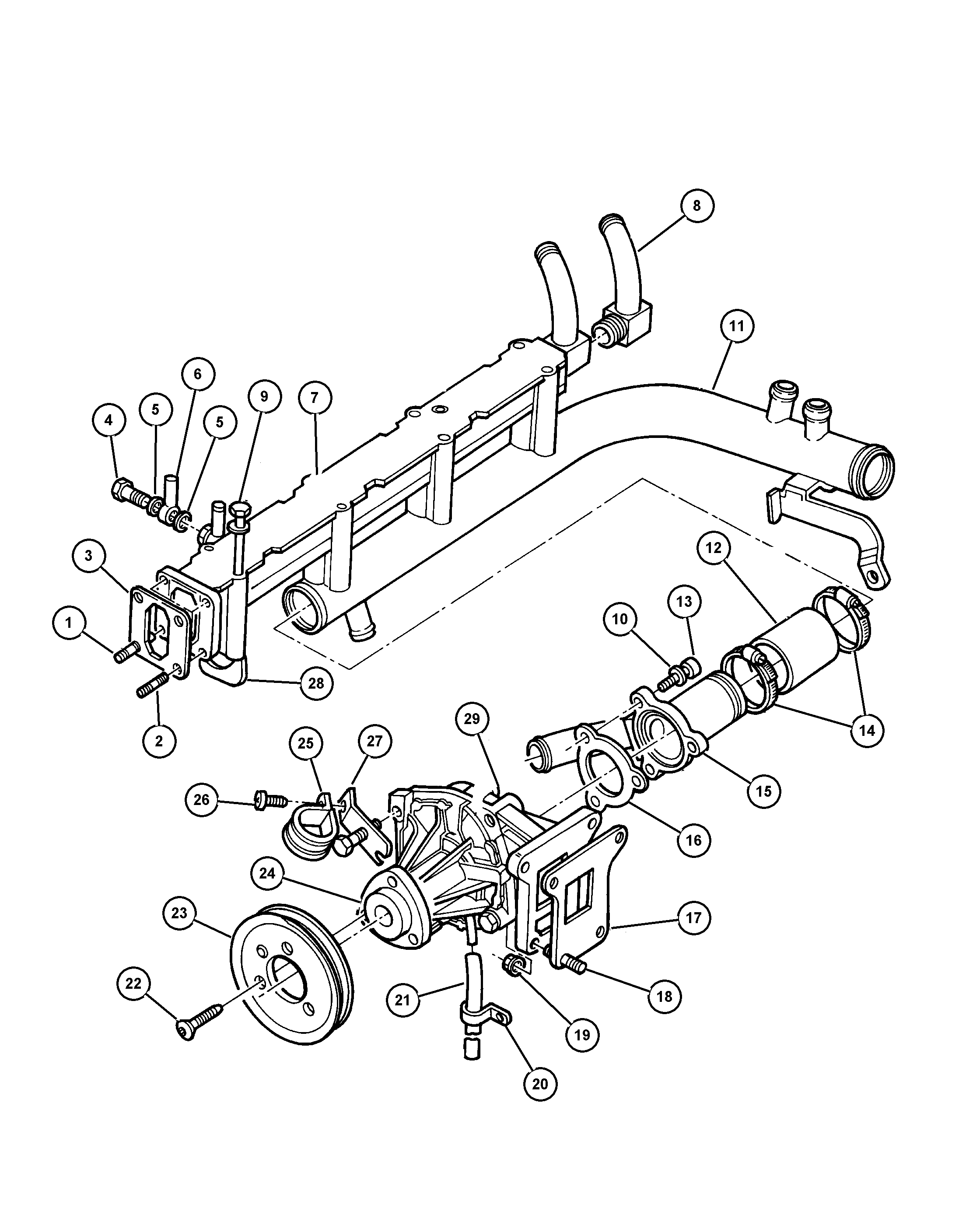 Dodge 486 4566 - PUMP WATER vvparts.bg