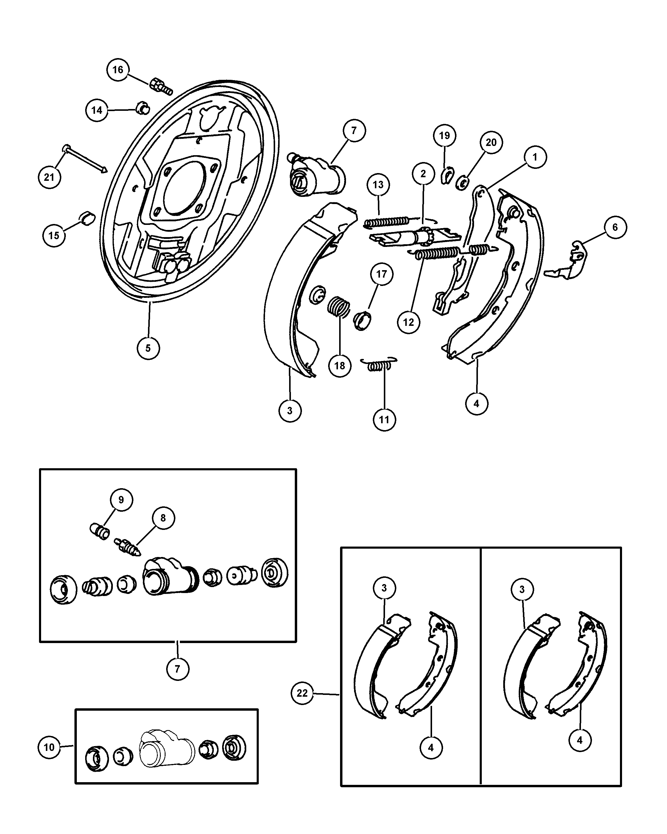 Mitsubishi MR12 8625 - Комплект спирачна челюст vvparts.bg