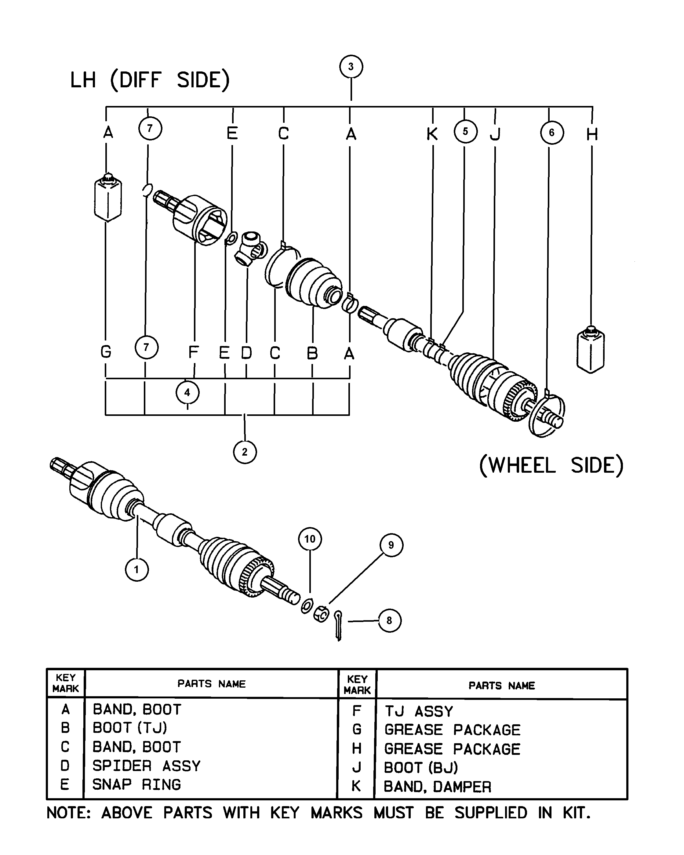 Mitsubishi MR44 6048 - Маншон, полуоска vvparts.bg