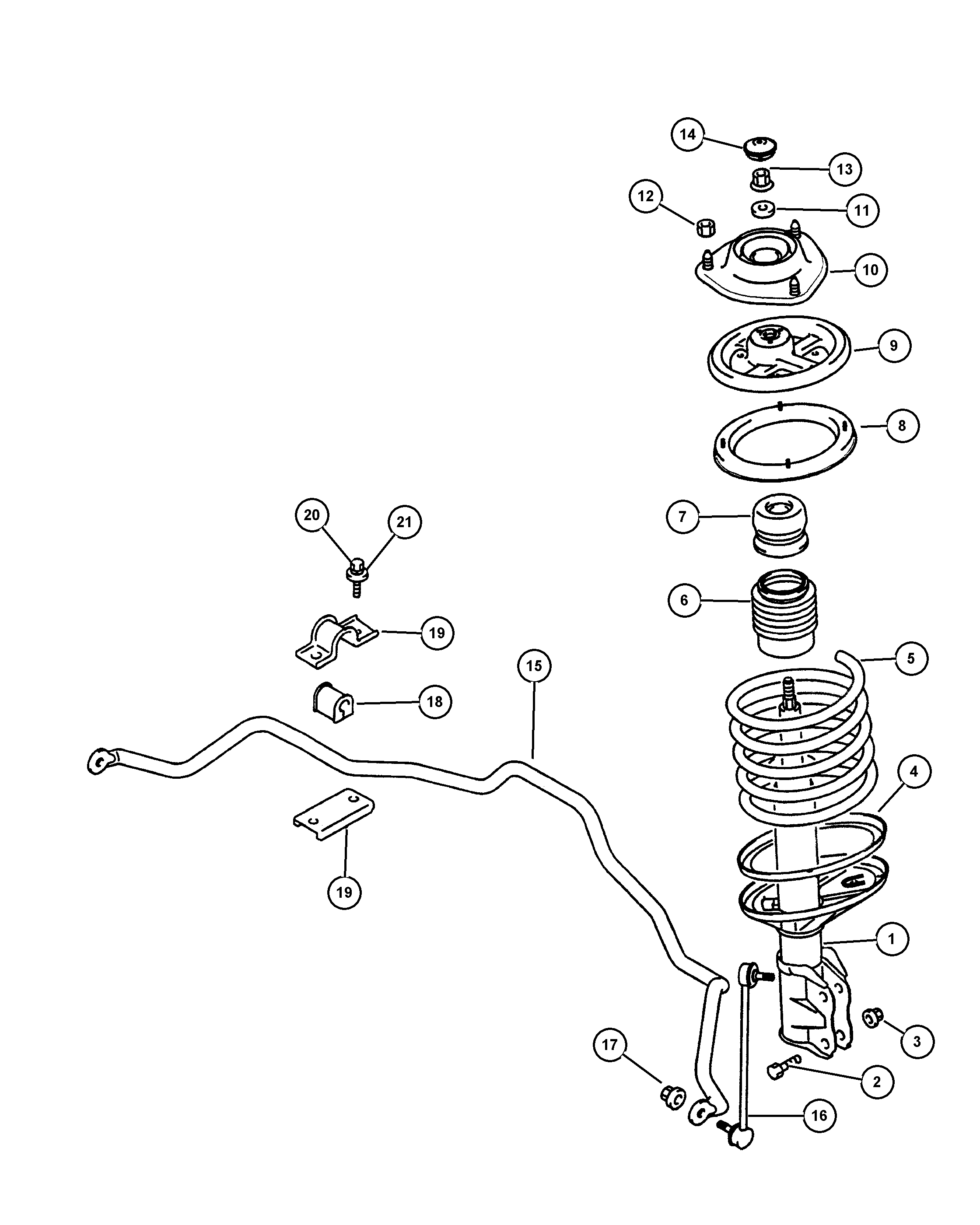 Chrysler MR29 7465 - Тампон на макферсън vvparts.bg