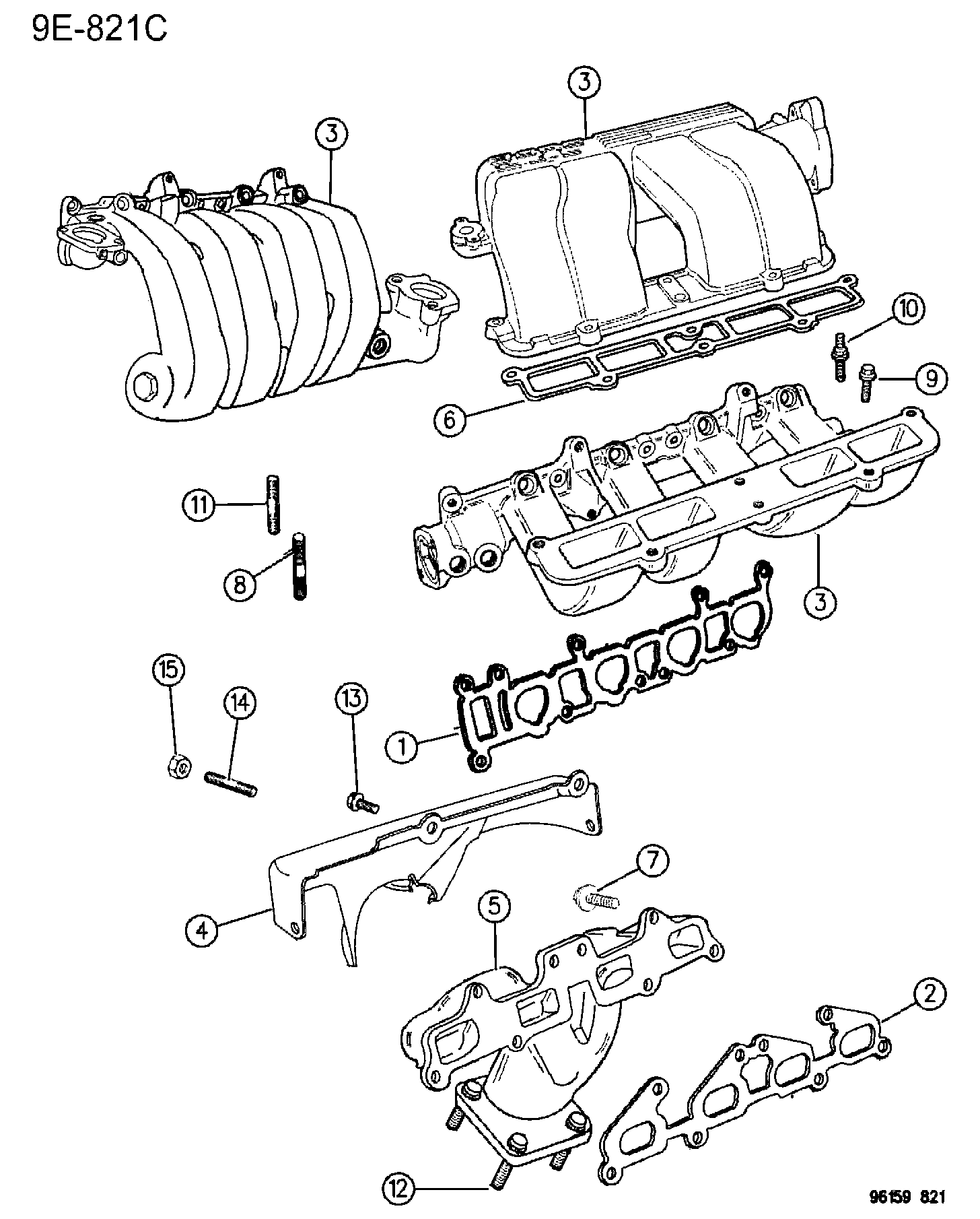 Dodge 650 4152 - NUT, EXHAUST MANIFOLD M8 X 1.25 vvparts.bg