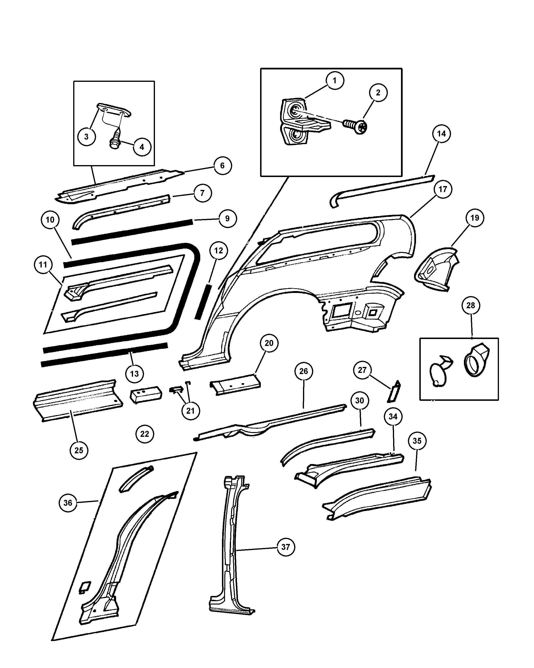 Alfa Romeo 467 5490 - COVER SLIDING DOOR TRACK vvparts.bg