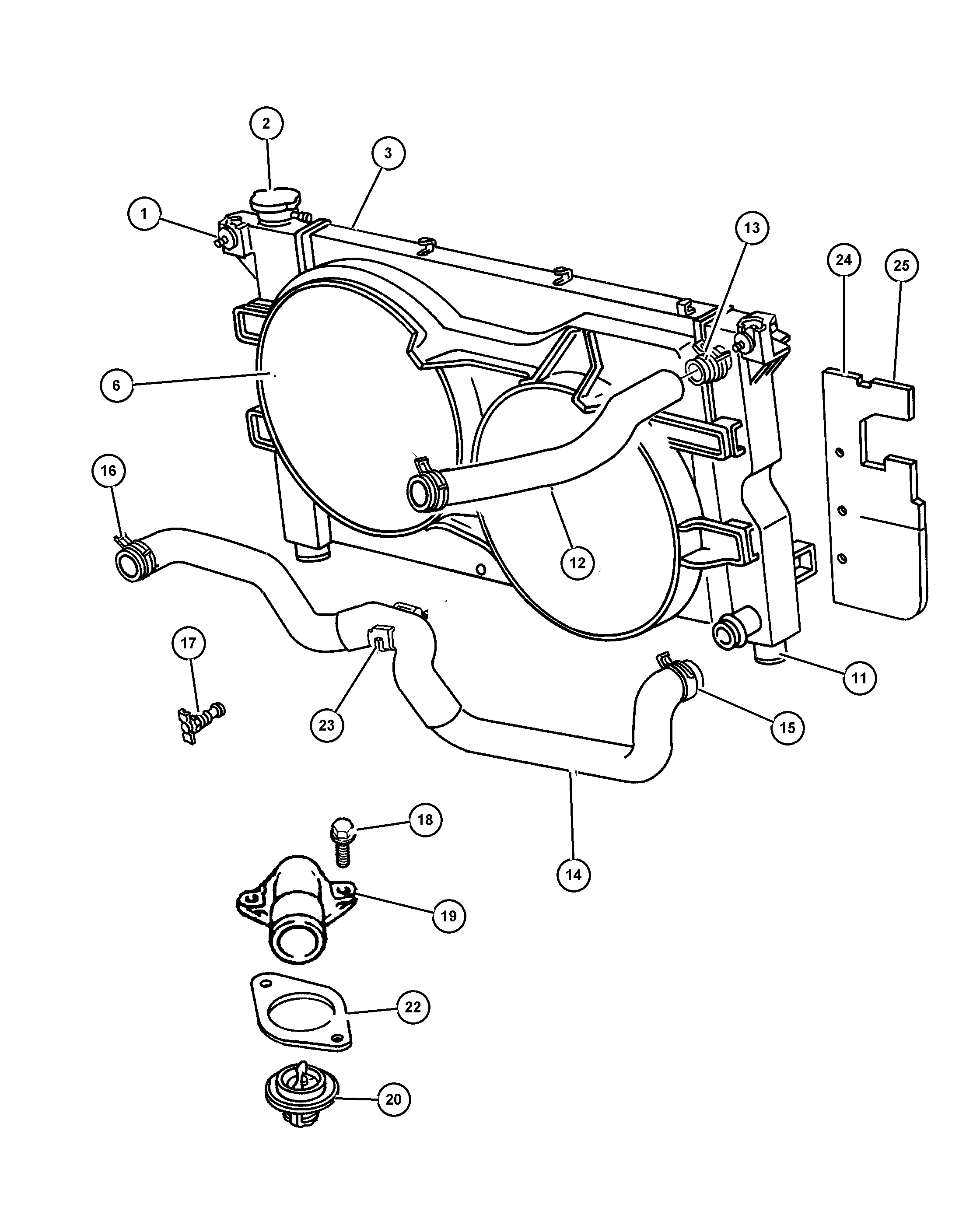 Dodge 468 2976 - Радиатор, охлаждане на двигателя vvparts.bg