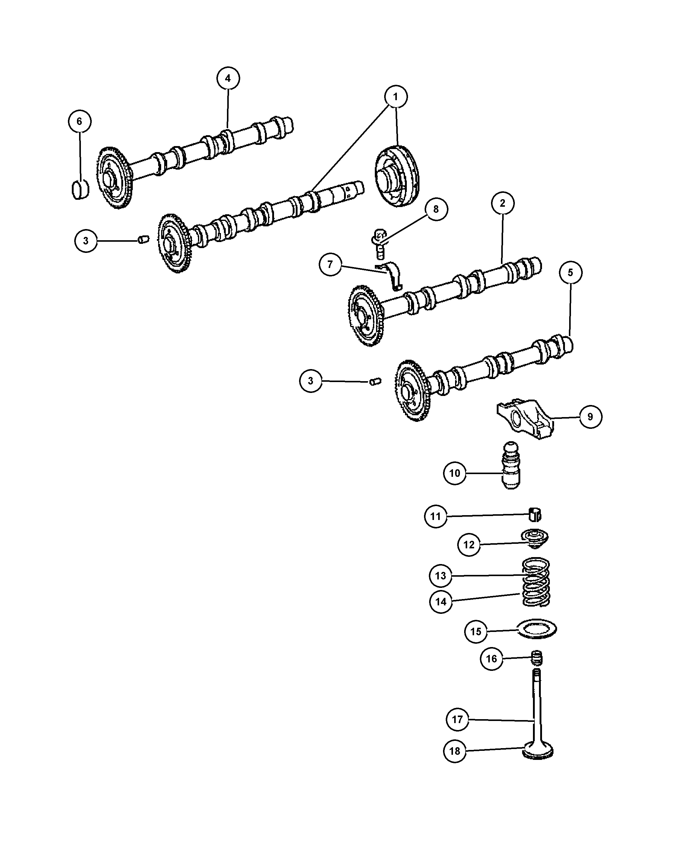 Chrysler 5175 438AA - Комплект гумички, стъбло на клапана vvparts.bg