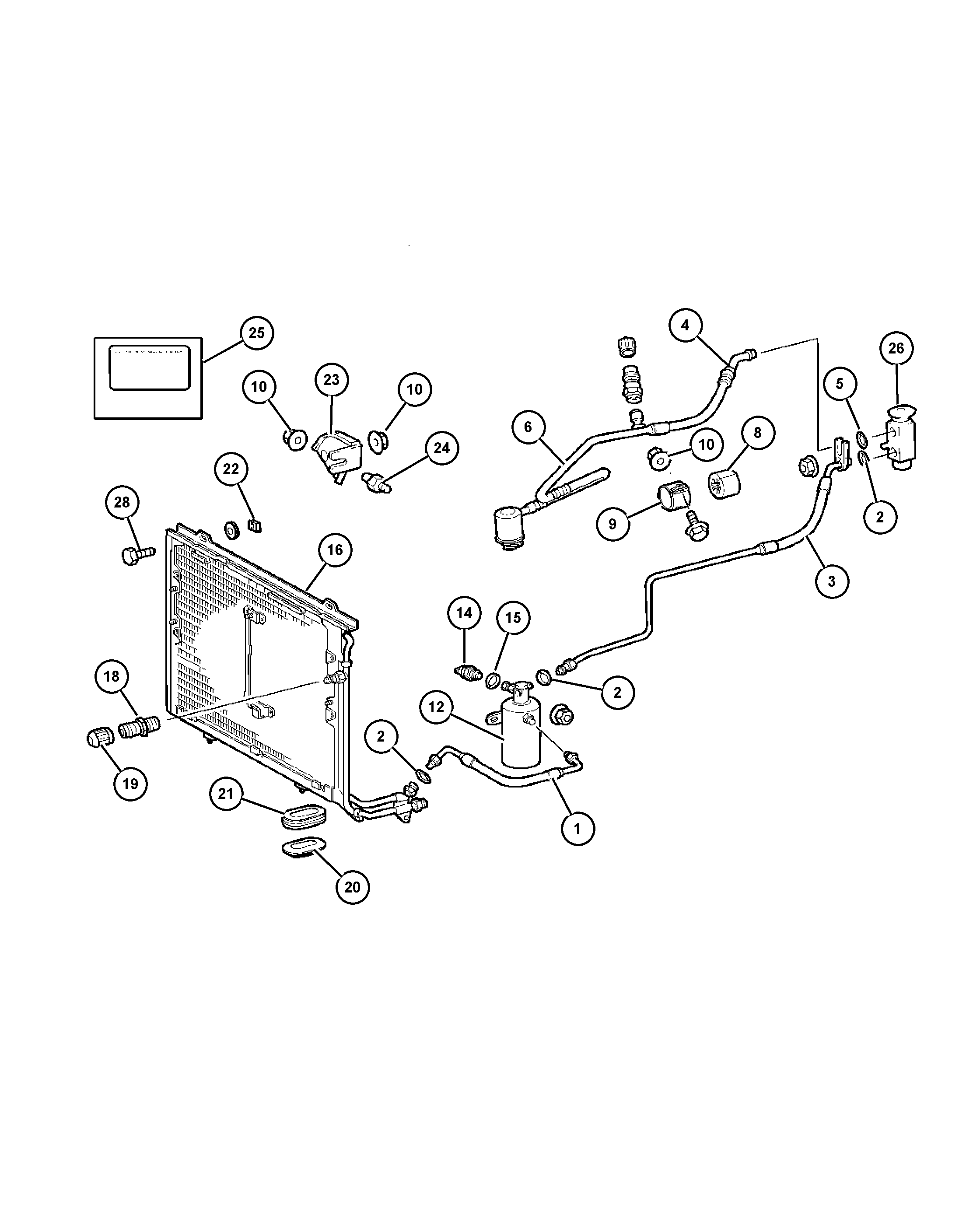 Cadillac 5096 844AA - Кондензатор, климатизация vvparts.bg