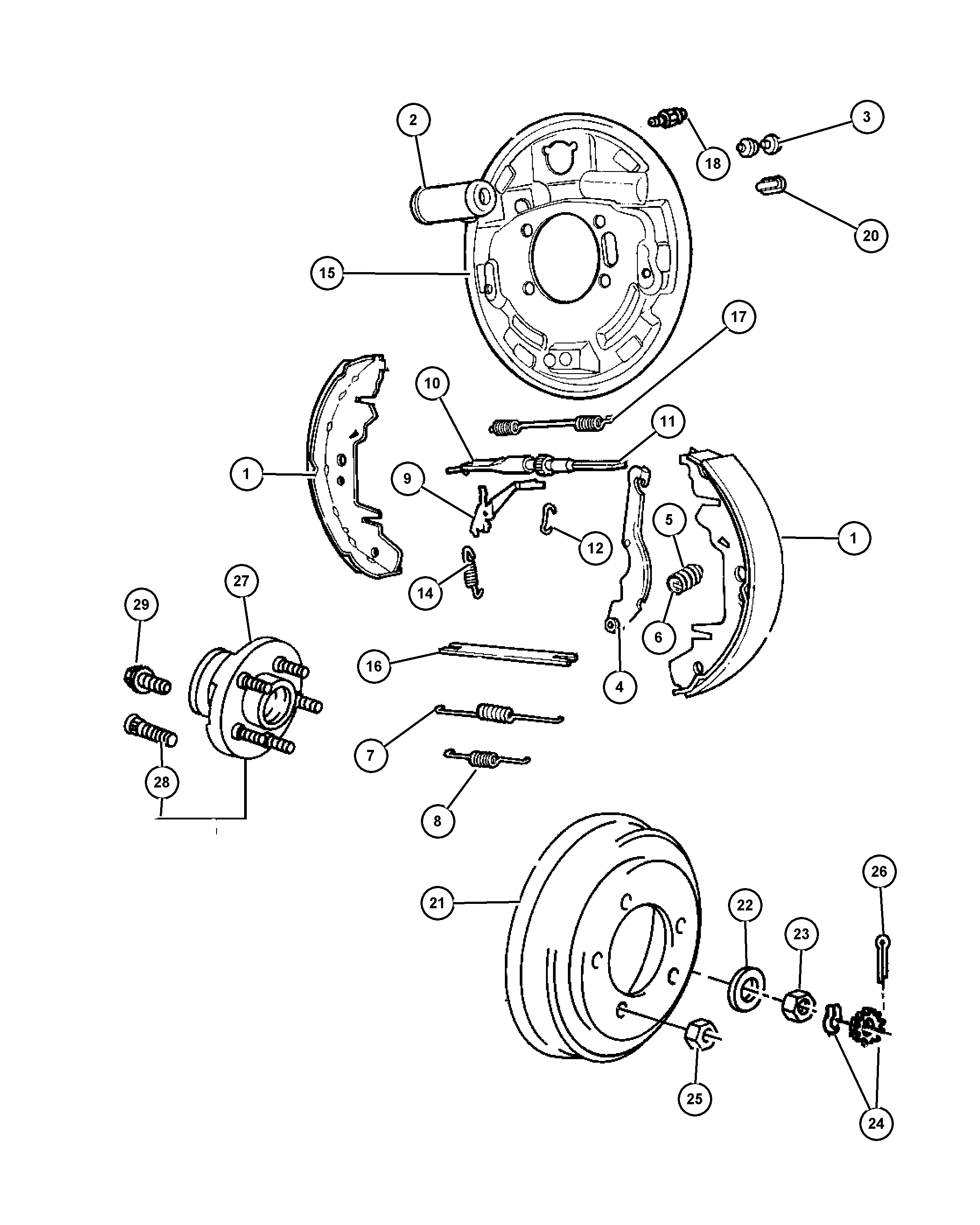 Chrysler 4883 830AA - Спирачно цилиндърче на колелото vvparts.bg