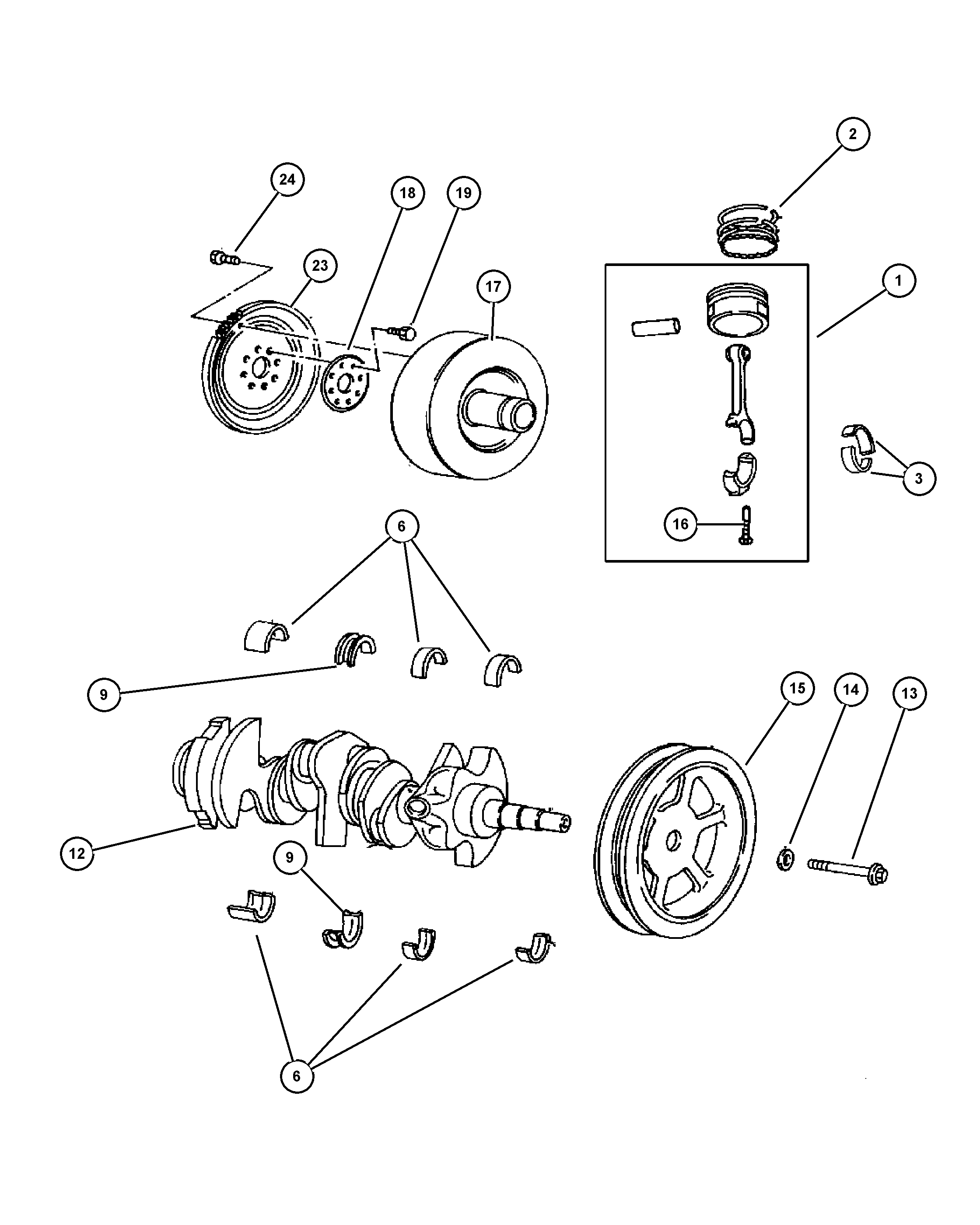 Jeep 4621 939AB - Семеринг, колянов вал vvparts.bg