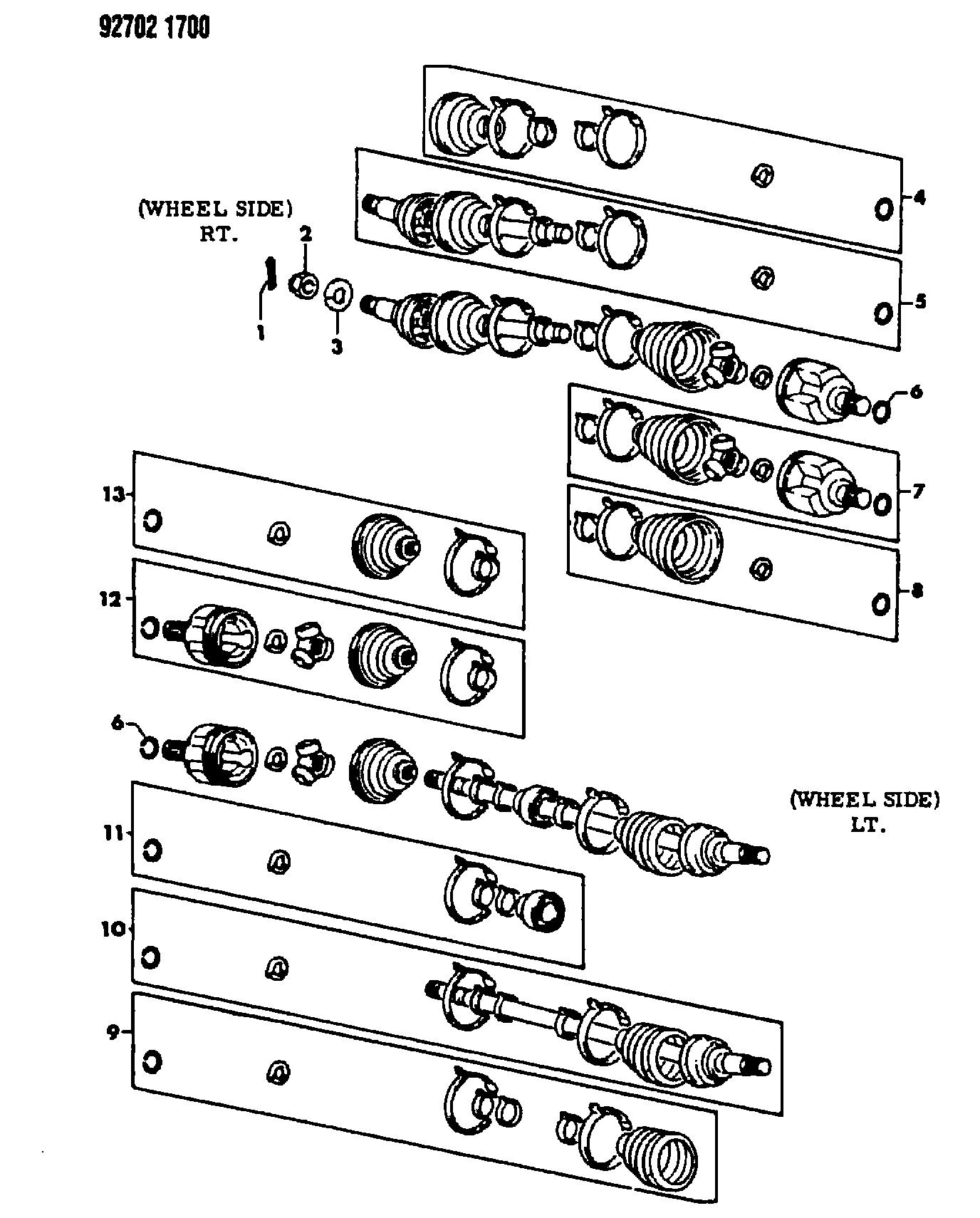 Proton MB52 6854 - Каре комплект, полуоска vvparts.bg