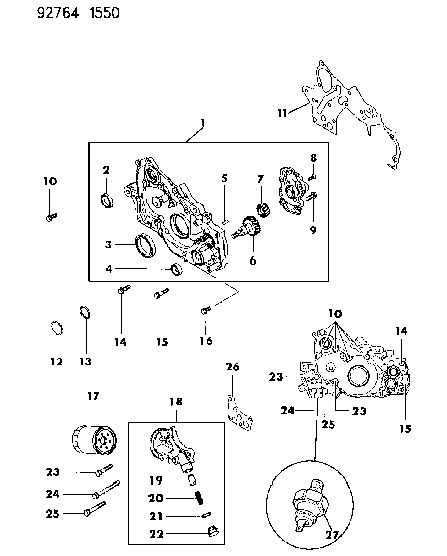 Mitsubishi MD16 8061 - Семеринг, колянов вал vvparts.bg