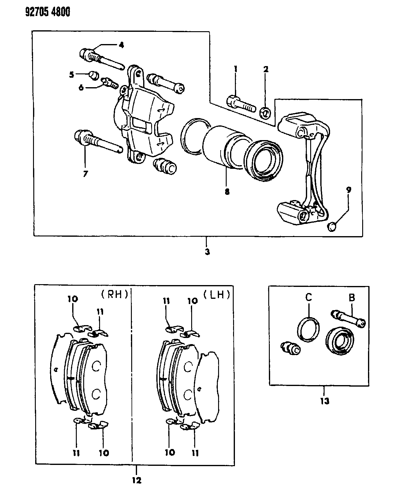 Mitsubishi MB69 9465 - Комплект принадлежности, дискови накладки vvparts.bg