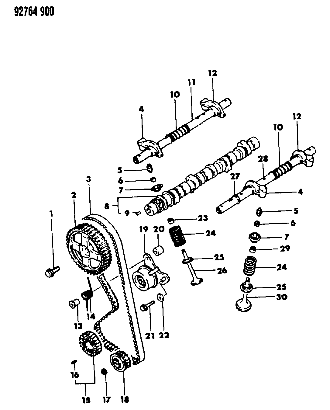 Hyundai MD14 0229 - Ангренажен ремък vvparts.bg