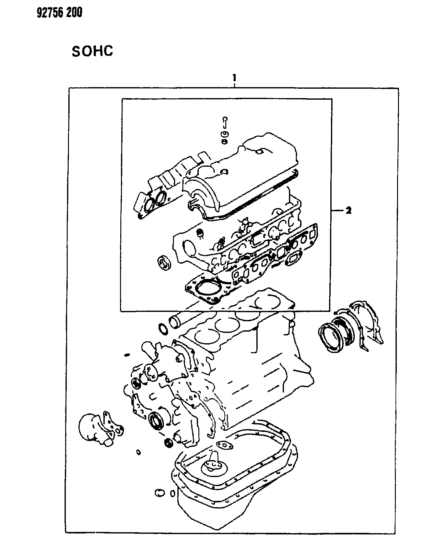 Mitsubishi MD99 7163 - Пълен комплект гарнитури, двигател vvparts.bg