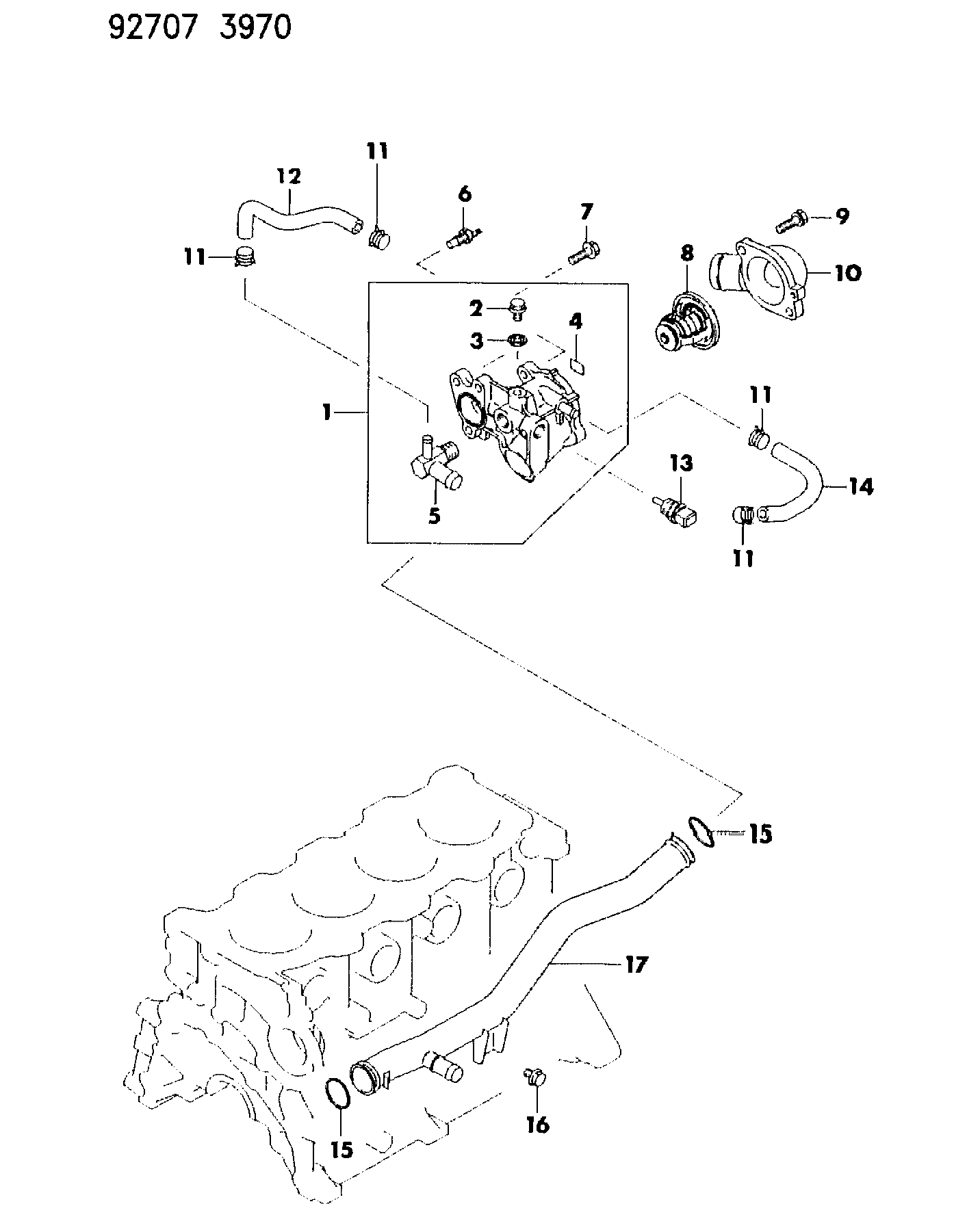 Mitsubishi MD17 0031 - Термостат, охладителна течност vvparts.bg