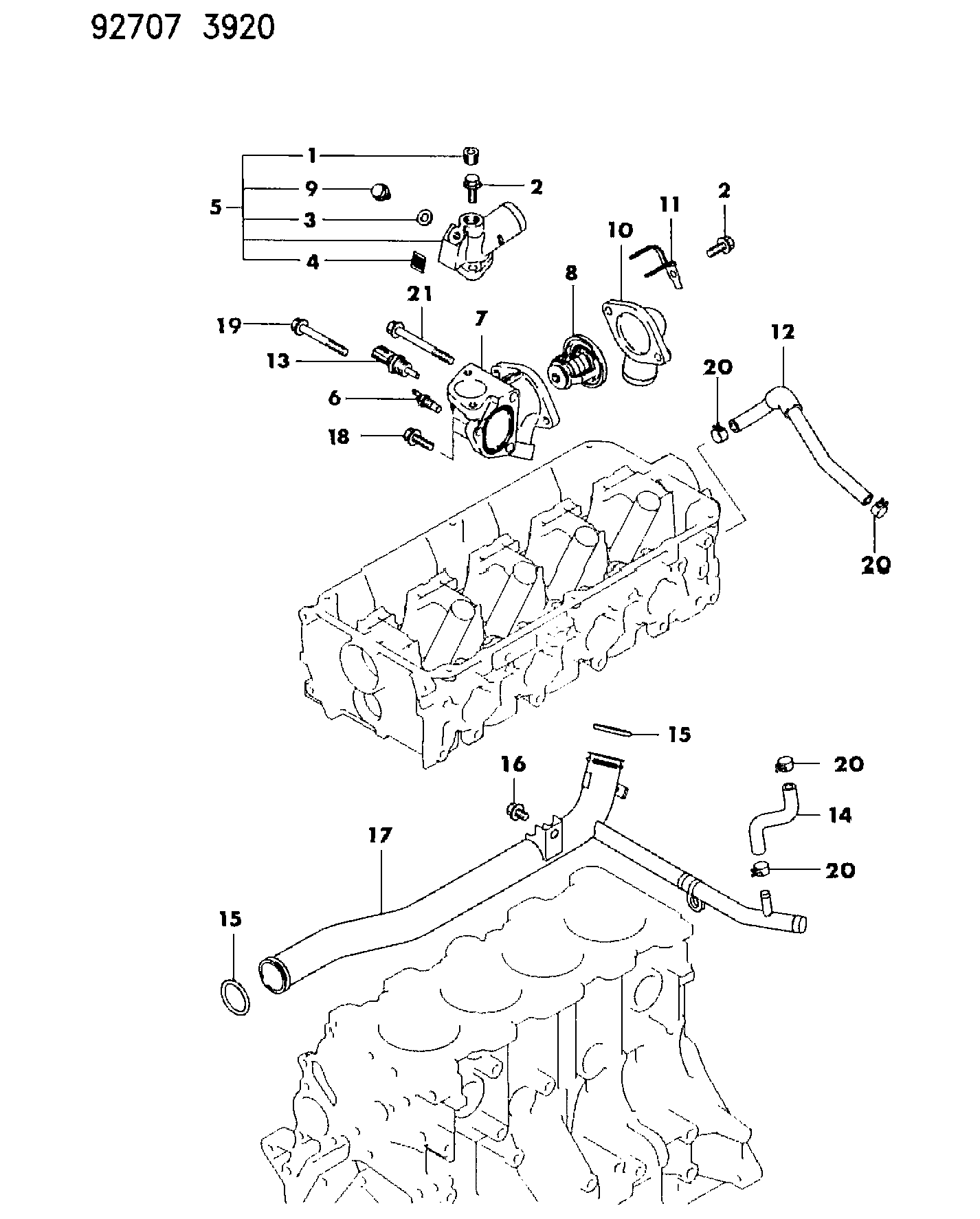 Mitsubishi MD 177572 - Датчик, температура на охладителната течност vvparts.bg