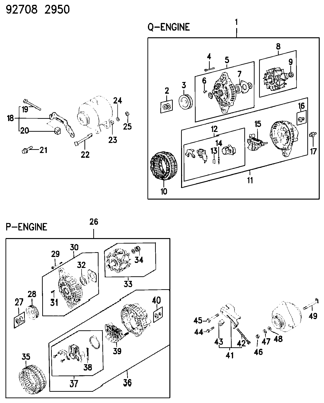 Mitsubishi MD 193323 - Генератор vvparts.bg