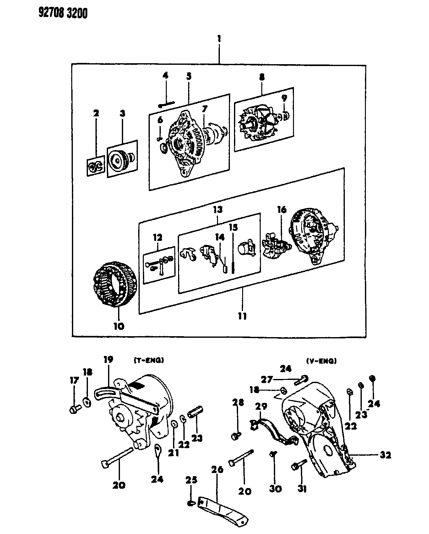 Mitsubishi MD10 8230 - Генератор vvparts.bg