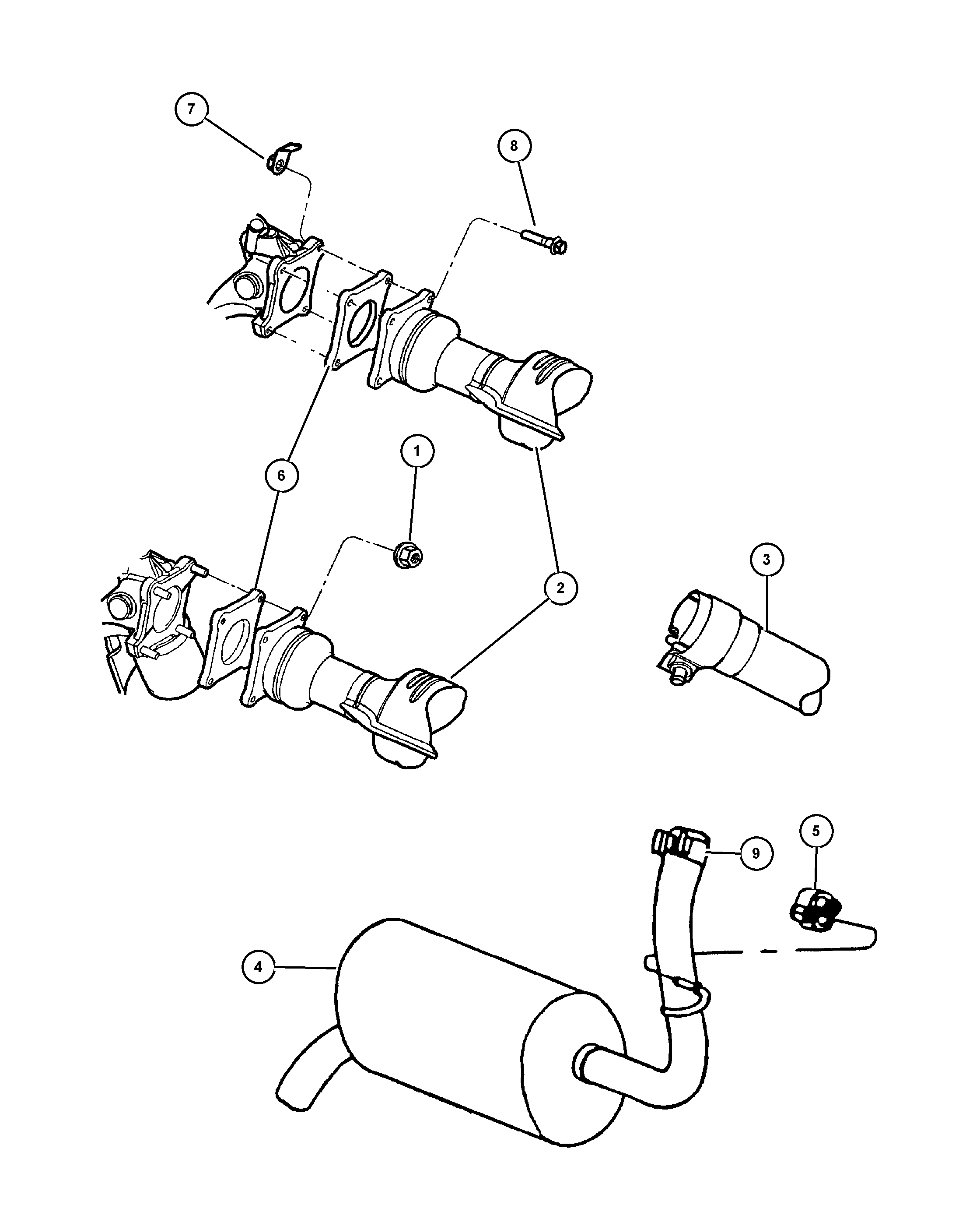 Chrysler 461 6671 - Уплътнение, изпускателни тръби vvparts.bg