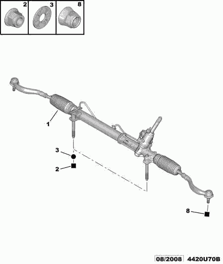 CITROËN 98 013 814 80 - Кормилна кутия vvparts.bg