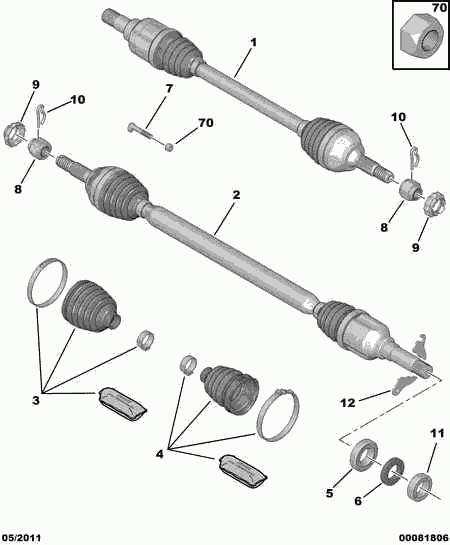 DS 3287 F3 - Маншон, полуоска vvparts.bg