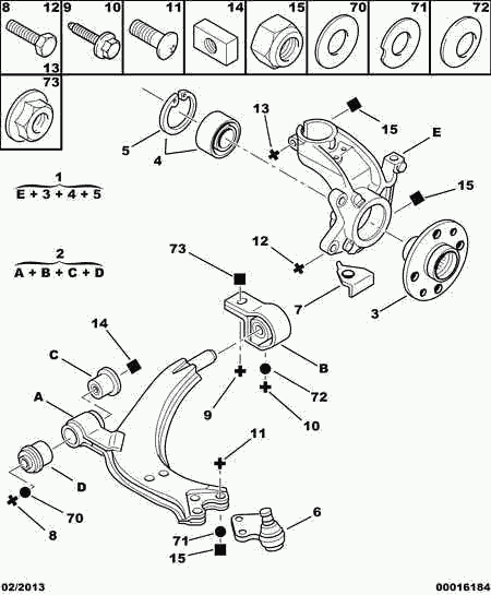 CITROËN 3640.50 - Шарнири vvparts.bg