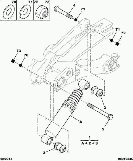 CITROËN 5206 N5 - Амортисьор vvparts.bg