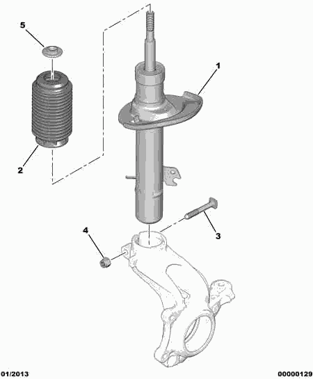 CITROËN 5208 C7 - Амортисьор vvparts.bg